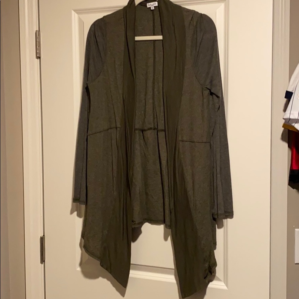 Maternity open front sweater